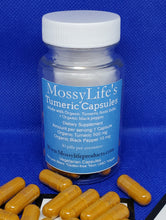 Load image into Gallery viewer, MossyLifes Tumeric Capsules with black pepper
